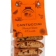 Cantuccini Morelli con buccia di arancia e cioccolato in busta trasparente con etichetta arancione