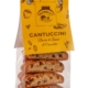Cantuccini Morelli con buccia di limone e cioccolato in busta trasparente con etichetta gialla